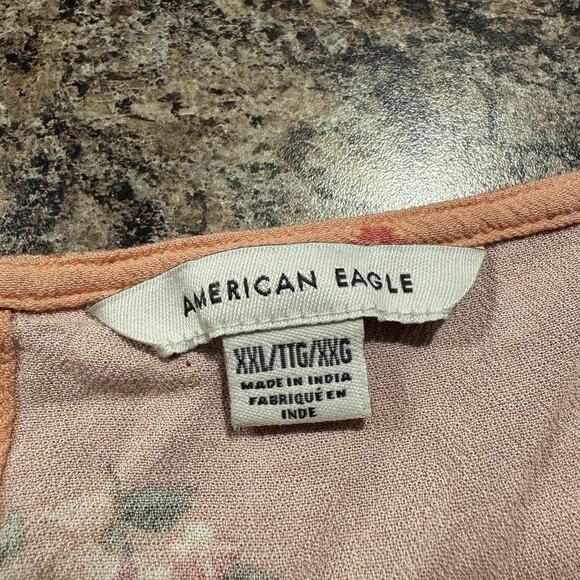 American Eagle Tank Top Boho Cottage Coquette Fairy Lolita Cowl Kawaii Neck XXL - Picture 2 of 5